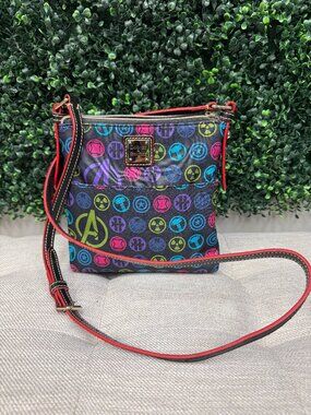 Dooney & Bourke Avengers Black Letter Carrier Crossbody
